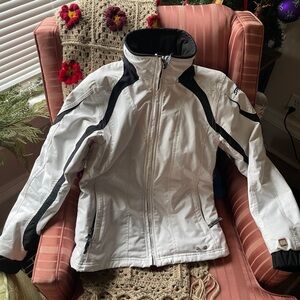 Spyder White and Black Ski Jacket